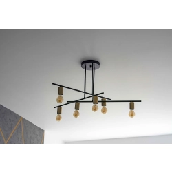Plafon Normani MDM3658/6 BK+BRO Italux - zdjęcie 2
